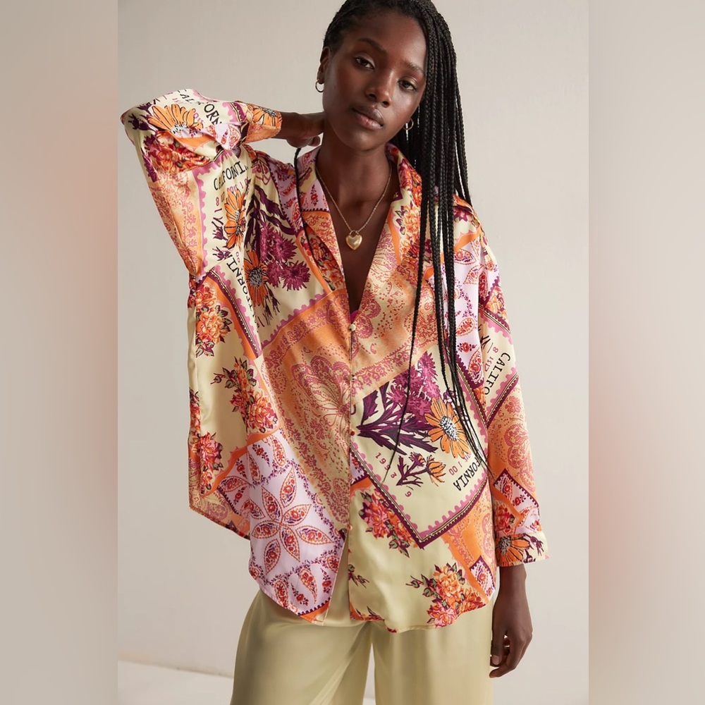 𝓯𝓹 Free People ~ dreamy days satin pajama set - Picture 14 of 17